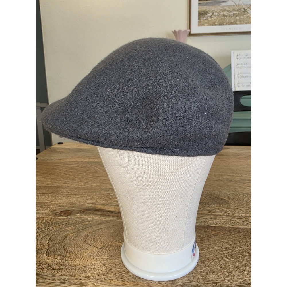Epoch‎ Hats Company Newsboy Golf Hat  100% Wool Cap Mens Size Large Gray